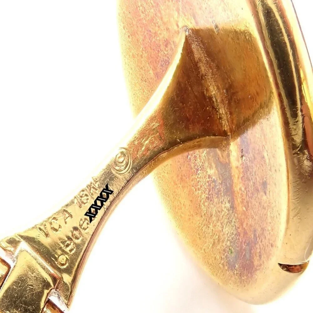 Vintage! Van Cleef & Arpels G. L'Enfant 18k Yellow Gold Zodiac Taurus Cufflinks